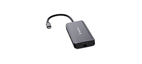 VERBATIM Dokovací stanice USB-C, 6v1, RJ45, HDMI, USB-C PD, 3xUSB 3.0, šedá VERBATIM Dokovací stanice USB-C, 6v1, RJ45, HDMI, USB-C PD, 3xUSB 3.0, šedá