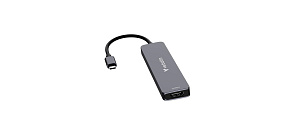 VERBATIM Dokovací stanice USB-C, 7v1, HDMI, USB-C PD, USB-C, 2xUSB 3.0, SD a microSD, šedá VERBATIM Dokovací stanice USB-C, 7v1, HDMI, USB-C PD, USB-C, 2xUSB 3.0, SD a microSD, šedá