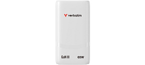 VERBATIM GaN Nabíječka Fold 'n' Go 65W, 2xUSB-C, bílá VERBATIM GaN Nabíječka Fold 'n' Go 65W, 2xUSB-C, bílá
