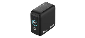 VERBATIM Mini GaN Nabíječka s displejem 140W, 3xUSB-C, 1xUSB-A, černá VERBATIM Mini GaN Nabíječka s displejem 140W, 3xUSB-C, 1xUSB-A, černá
