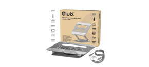 Club3D Nastavitelný hliníkový stojan pro notebook s USB-C hubem na 2xUSB, 1xHDMI, 2xUSB-C, 1xRJ45, 360°, 100W, 4K60Hz Club3D Nastavitelný hliníkový stojan pro notebook s USB-C hubem na 2xUSB, 1xHDMI, 2xUSB-C, 1xRJ45, 360°, 100W, 4K60Hz