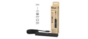 Club3D hub USB-C, 7-in-1 hub s 2x USB, 1xHDMI, 1xUSB-C PD, RJ45, microSD/SD, 140W, 4K60Hz, 1m kabel