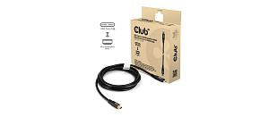 BAZAR - Club3D Kabel USB-C na MiniDisplayPort 2.1, 8K30Hz, DSC1.2, UHBR10, 2m - Poškozený obal (Komplet) BAZAR - Club3D Kabel USB-C na MiniDisplayPort 2.1, 8K30Hz, DSC1.2, UHBR10, 2m - Poškozený obal (Komplet)