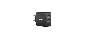 LENOVO napájecí adaptér Dual USB-C 65W GaN Charger Black - EU LENOVO napájecí adaptér Dual USB-C 65W GaN Charger Black - EU