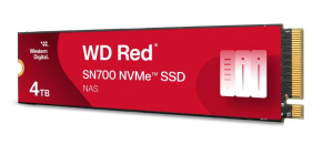 WD RED SSD NVMe 4TB PCIe SN700 Powered by SanDisk, Geb3 8GB/s, (R:3400/W:3100 MB/s) TBW 5100 WD RED SSD NVMe 4TB PCIe SN700 Powered by SanDisk, Geb3 8GB/s, (R:3400/W:3100 MB/s) TBW 5100