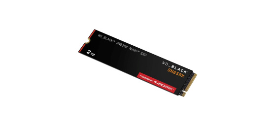 WD BLACK SSD NVMe 2TB PCIe SN850X Powered by SanDisk, Gen4, (R:7300, W:6600MB/s)