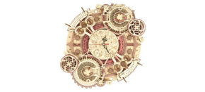 RoboTime 3D dřevěné mechanické puzzle Hodiny s kalendářem RoboTime 3D dřevěné mechanické puzzle Hodiny s kalendářem