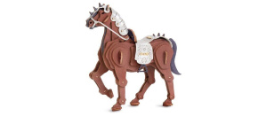 RoboTime Dřevěná skládačka Bojovný kůň RoboTime Dřevěná skládačka Bojovný kůň