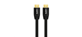 WG Datový kabel HDMI to HDMI / 1m / nylon braided / black