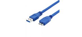 WG Datový kabel propojovací USB-A (USB 3.0; male) to USB Micro-B (male) / 1,5m / blue WG Datový kabel propojovací USB-A (USB 3.0; male) to USB Micro-B (male) / 1,5m / blue