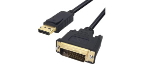 WG Video kabel propojovací DisplayPort (male) to DVI-I Dual Link (male) / 1,8m / black WG Video kabel propojovací DisplayPort (male) to DVI-I Dual Link (male) / 1,8m / black