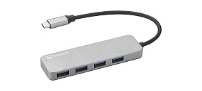 Sandberg USB-C to 4 x USB 3.0 Hub SAVER Sandberg USB-C to 4 x USB 3.0 Hub SAVER