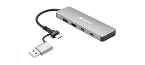 Sandberg USB-C/A to 2xUSB-A+2xUSB-C Hub Sandberg USB-C/A to 2xUSB-A+2xUSB-C Hub