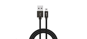 WG - Datový kabel USB Mini-B (5 pins) na USB-A, 3 metry, černá WG - Datový kabel USB Mini-B (5 pins) na USB-A, 3 metry, černá
