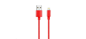 WG - Datový kabel Lightning MFI na USB-A, 1 metr, červená WG - Datový kabel Lightning MFI na USB-A, 1 metr, červená