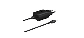 Samsung síťová nabíječka EP-TA800EBE + kabel EP-DG980BBE USB-C, 25W, černá, (bulk) Samsung síťová nabíječka EP-TA800EBE + kabel EP-DG980BBE USB-C, 25W, černá, (bulk)