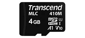 TRANSCEND Industrial Micro SDHC 410M 4GB, Class 10 UHS-I U1 A1, MLC TRANSCEND Industrial Micro SDHC 410M 4GB, Class 10 UHS-I U1 A1, MLC