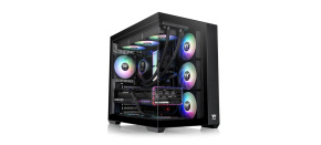 THERMAL TAKE Case View 380 TG ARGB, ATX, Průhledná bočnice, 4x 120mm ARGB Fan, černá