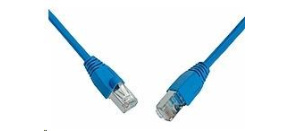 Solarix Patch kabel CAT5E SFTP PVC 0,5m modrý snag-proof C5E-315BU-0,5MB