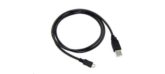 C-TECH kabel USB 2.0 AM/Micro, 1m, černý