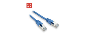 LYNX FTP patch kabel Cat5e PVC, CCA, 0,3m, modrý (balení obsahuje 10ks) LYNX FTP patch kabel Cat5e PVC, CCA, 0,3m, modrý (balení obsahuje 10ks)