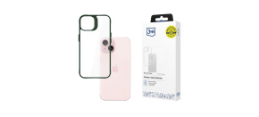 3mk ochranný kryt Satin Armor Case+ Green pro Apple iPhone 15