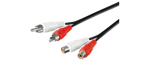PREMIUMCORD Kabel prodlužovací audio 2x Cinch - 2x Cinch (RCA, M/F) 10m PREMIUMCORD Kabel prodlužovací audio 2x Cinch - 2x Cinch (RCA, M/F) 10m