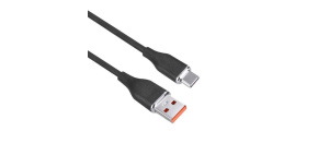 Solight USB-C kabel, USB 2.0 A konektor - USB-C 3.1 konektor, silikon, 1m