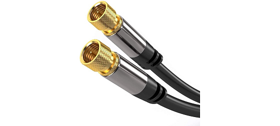 PremiumCord Satelitní anténní HQ kabel F male - F male (135 dB) 1,5 m