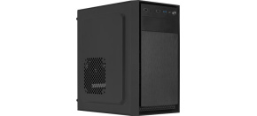 EUROCASE skříň MC X104 black, micro tower, 1x USB 3.0, 2x USB 2.0, 2x audio, bez zdroje