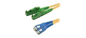 Duplexní patch kabel SM 9/125, OS2, E2000(APC)-SC(PC), LS0H, 1m