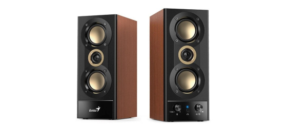 GENIUS reproduktory SP-HF800BT, 2.0, 20W, Bluetooth, 3.5mm Jack, dřevěné