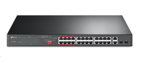 TP-Link CCTV switch TL-SL1226P (24x100Mb/s, 2xGbE/2xSFP combo, 24xPoE+, 250W) TP-Link CCTV switch TL-SL1226P (24x100Mb/s, 2xGbE/2xSFP combo, 24xPoE+, 250W)
