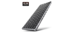 AXAGON HMC-KB-CS, USB 5Gbps hub s CZ/SK klávesnicí, HDMI 4K/60Hz, 3x USB-A, SD/mSD, audio, PD 100W, kabel USB-C 60cm AXAGON HMC-KB-CS, USB 5Gbps hub s CZ/SK klávesnicí, HDMI 4K/60Hz, 3x USB-A, SD/mSD, audio, PD 100W, kabel USB-C 60cm