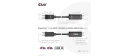 Club3D kabel DP 1.4 na HDMI, 4K120Hz nebo 8K60Hz HDR10, M/M, 3m