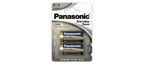 Panasonic Alkalická baterie LR14EPS/2BP Everyday Power (Blistr 2 ks)