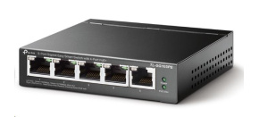 TP-Link Easy Smart switch TL-SG105PE (5xGbE, 4xPoE+, 65W, fanless)