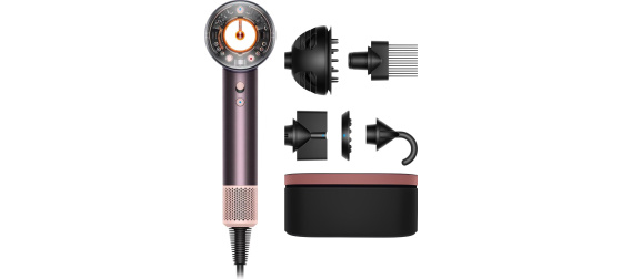 Dyson Supersonic Nural HD16 fén na vlasy, 1600 W, difuzér, 4 teploty, 3 rychlosti, Jasper/Plum