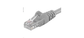 PREMIUMCORD Patch kabel UTP RJ45-RJ45 CAT5e 25m šedá