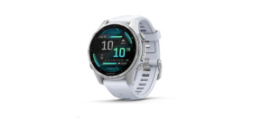 Garmin fenix® 8 – 43 mm, AMOLED, Silver / Whitestone se silikonovým řemínkem, EU Garmin fenix® 8 – 43 mm, AMOLED, Silver / Whitestone se silikonovým řemínkem, EU