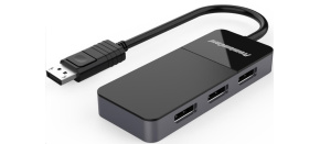 PREMIUMCORD MST adapter DisplayPort 1.4 na 3x DisplayPort monitory 8K@60Hz, extended + mirror + duplicate režimy