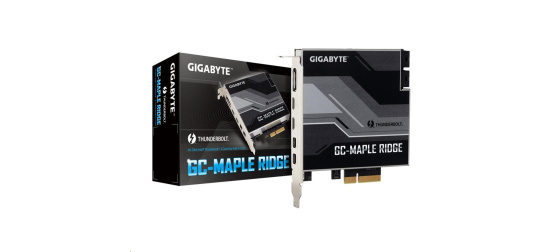 GIGABYTE GC-MAPLE RIDGE, Intel® Thunderbolt™ 4 Certified add-in card, USB Type-C, DisplayPort