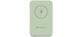 VERBATIM Powerbanka Charge 'n' Go, Magnetická, 10000 mAh, USB-C, Zelená VERBATIM Powerbanka Charge 'n' Go, Magnetická, 10000 mAh, USB-C, Zelená