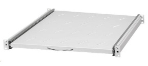 LEXI-Net 19" posuvná police s perforací 1U/550mm, šedá