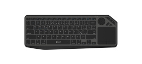 C-TECH Klávesnice WLTK-02, Bezdrátová, Touchpad, černá