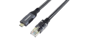 PremiumCord Ethernetový kabel USB-C na LAN RJ45 10/100/1000, 3m