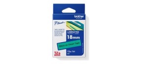 BROTHER TZE741 - kazeta TZ šířky 18mm, laminovaná TZE-741, zelená/černé písmo BROTHER TZE741 - kazeta TZ šířky 18mm, laminovaná TZE-741, zelená/černé písmo