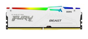 KINGSTON DIMM DDR5 16GB 5200MT/s CL40 FURY Beast Bílá RGB XMP KINGSTON DIMM DDR5 16GB 5200MT/s CL40 FURY Beast Bílá RGB XMP