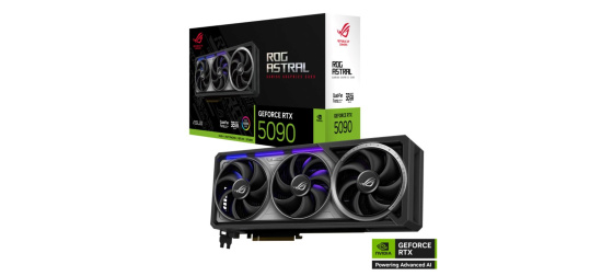 ASUS VGA NVIDIA GeForce RTX 5090 ROG ASTRAL 32GB, 32GB GDDR7, 3xDP, 2xHDMI