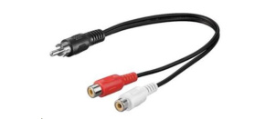 PremiumCord Kabel 1x CINCH male - 2x CINCH female 20cm PremiumCord Kabel 1x CINCH male - 2x CINCH female 20cm